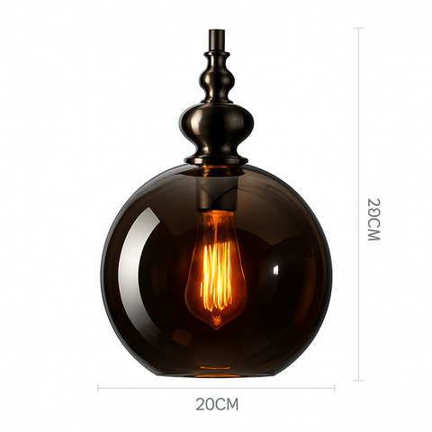 Vintage Teardrop Glass Pendant Light for Ambient Interiors