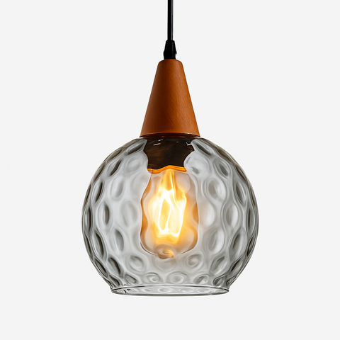 Vintage Teardrop Glass Pendant Light for Ambient Interiors