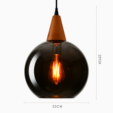 Vintage Teardrop Glass Pendant Light for Ambient Interiors