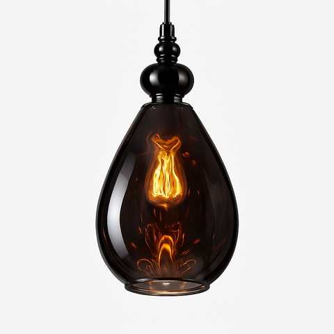 Vintage Teardrop Glass Pendant Light for Ambient Interiors