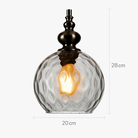 Vintage Teardrop Glass Pendant Light for Ambient Interiors
