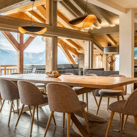 Sculptural Metal LED Pendant Light for Dining Rooms and Living Spaces