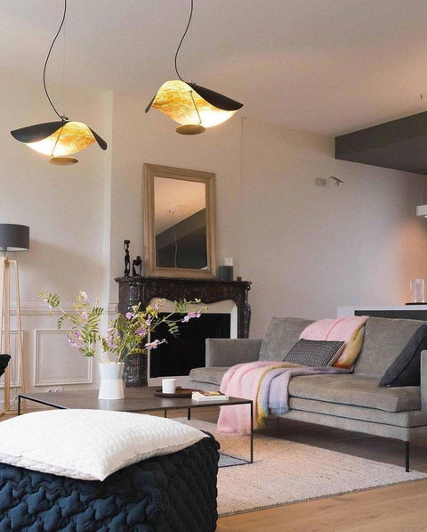 Sculptural Metal LED Pendant Light for Dining Rooms and Living Spaces