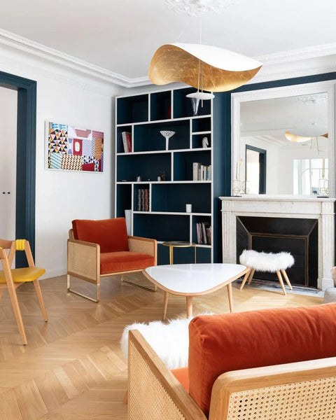 Sculptural Metal LED Pendant Light for Dining Rooms and Living Spaces