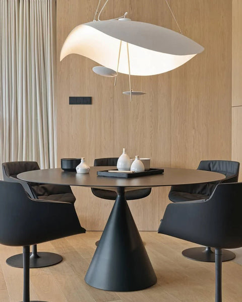 Sculptural Metal LED Pendant Light for Dining Rooms and Living Spaces