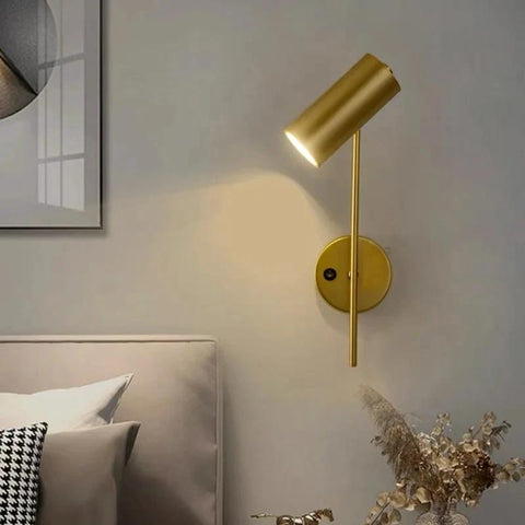 Rotatable Metal Wall Sconce for Bedside Reading — product view