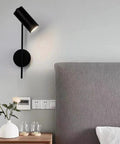 Rotatable Metal Wall Sconce for Bedside Reading — product view