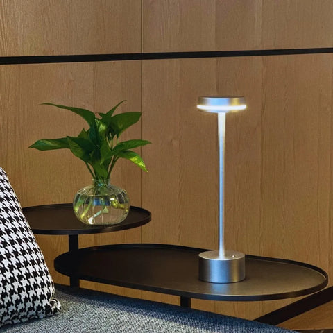 Rechargeable Aluminum LED Table Lamp with Touch Dimming