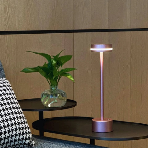 Rechargeable Aluminum LED Table Lamp with Touch Dimming