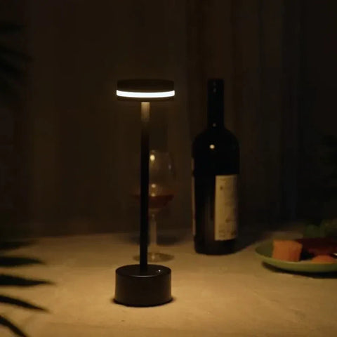 Rechargeable Aluminum LED Table Lamp with Touch Dimming