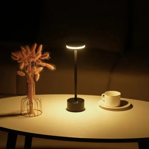 Rechargeable Aluminum LED Table Lamp with Touch Dimming