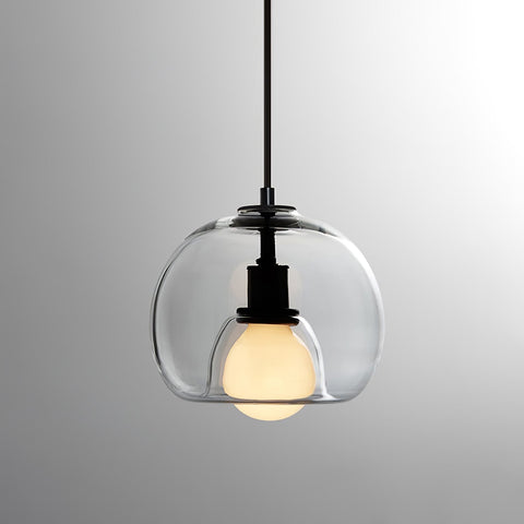 Glass Globe Pendant Light for Dining and Living Room Ambient Lighting