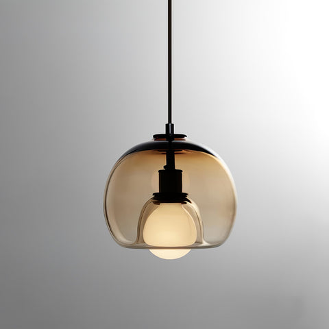 Glass Globe Pendant Light for Dining and Living Room Ambient Lighting