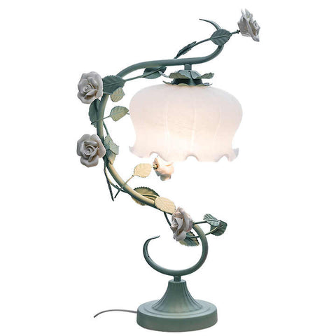 Rose Petal Table Lamp with Warm Ambient Glow