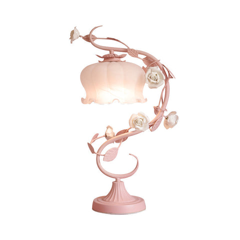 Rose Petal Table Lamp with Warm Ambient Glow