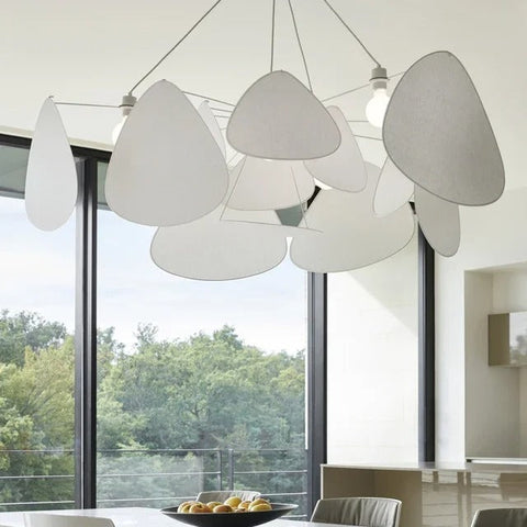 Retro Rattan Cane Chandelier for Dining Rooms and Open Living Spaces