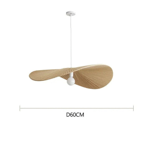 Fabric Capeline Pendant Light for Wabi-Sabi Bedrooms and Dining Rooms