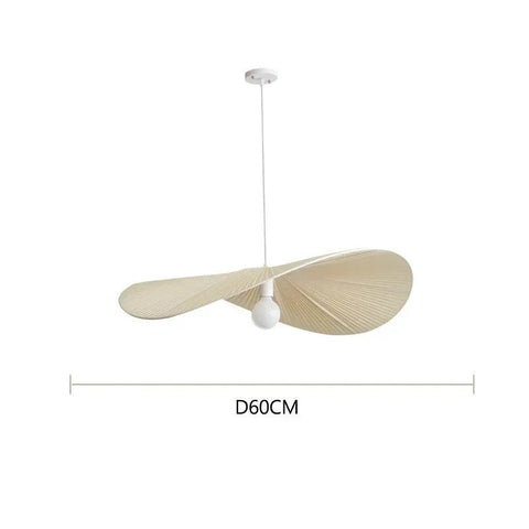 Fabric Capeline Pendant Light for Wabi-Sabi Bedrooms and Dining Rooms
