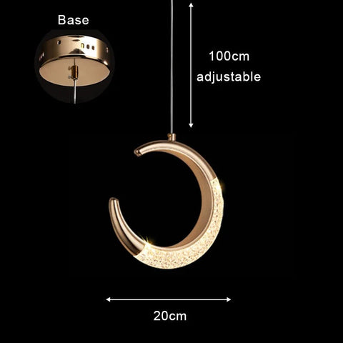Textured Ring LED Pendant Light for Living and Dining Room Lighting