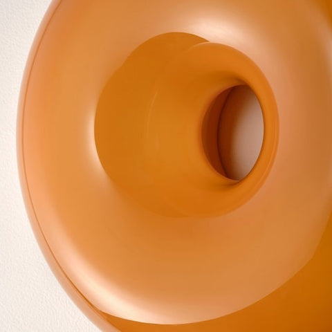 Glass Donut Table Lamp with Integrated LED Light