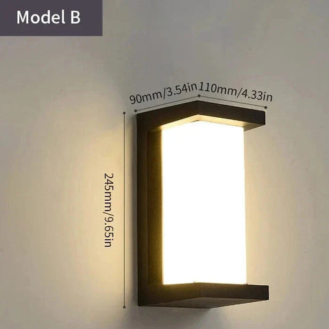 Solar Motion Sensor Wall Light for Outdoor Security