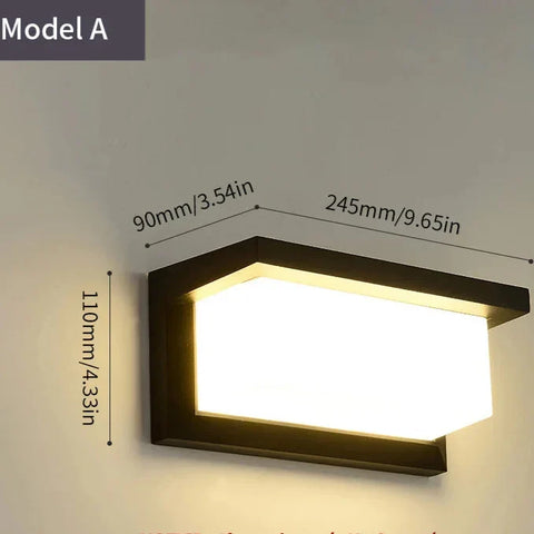 Solar Motion Sensor Wall Light for Outdoor Security
