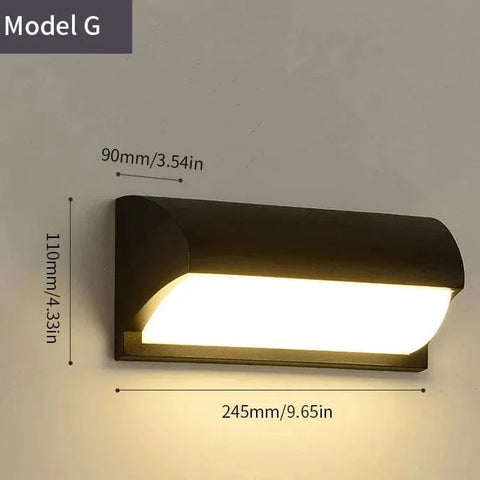 Solar Motion Sensor Wall Light for Outdoor Security