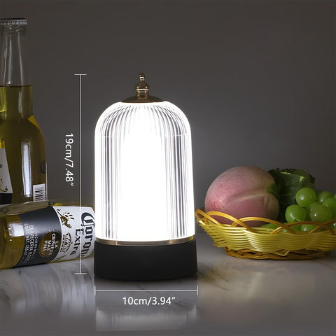 Rechargeable Dimmable Lantern Table Lamp for Soft Bedside Lighting