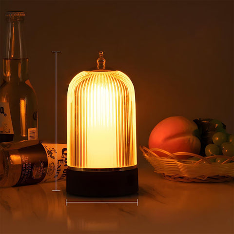 Rechargeable Dimmable Lantern Table Lamp for Soft Bedside Lighting