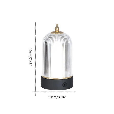 Rechargeable Dimmable Lantern Table Lamp for Soft Bedside Lighting