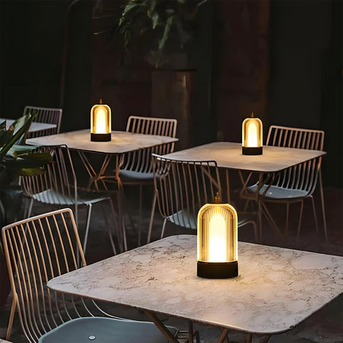 Rechargeable Dimmable Lantern Table Lamp for Soft Bedside Lighting