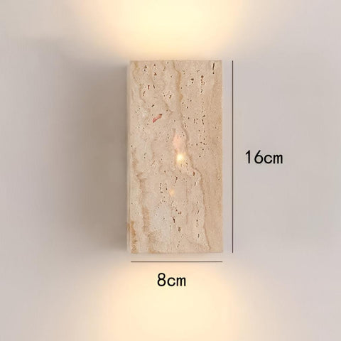 Travertine Stone LED Wall Light
