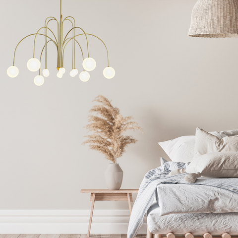 Multi-Light Globe Chandelier for Dining and Living Room Lighting