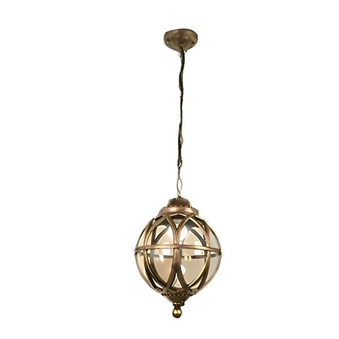 Waterproof Globe Pendant Light for Patios and Covered Entryways