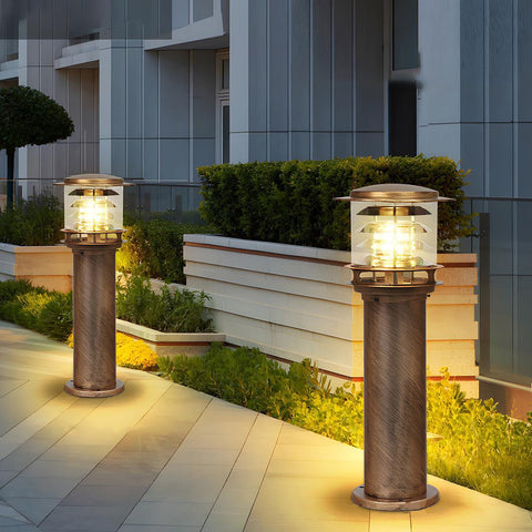 Waterproof LED Bollard Light for Garden Paths and Patio Borders