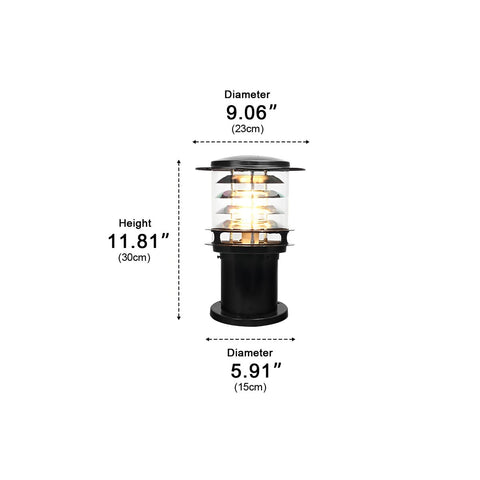 Waterproof LED Bollard Light for Garden Paths and Patio Borders