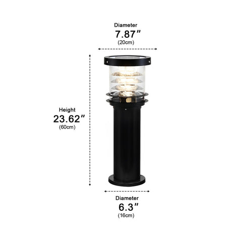 Waterproof LED Bollard Light for Garden Paths and Patio Borders
