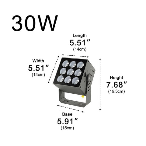 Waterproof LED Landscape Spotlight for Trees and Building Facades