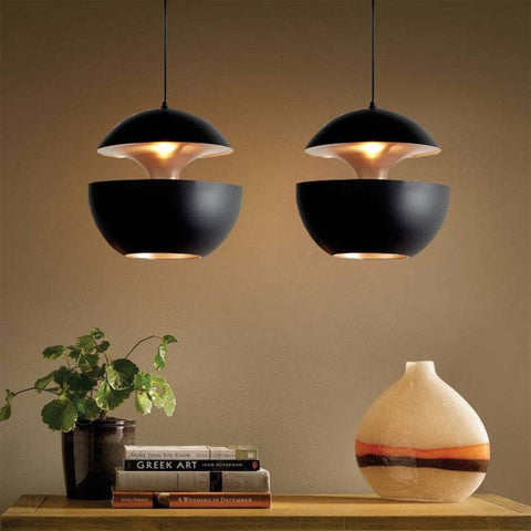 Double-Shade Pendant Light for Dining and Restaurant Ambient Lighting