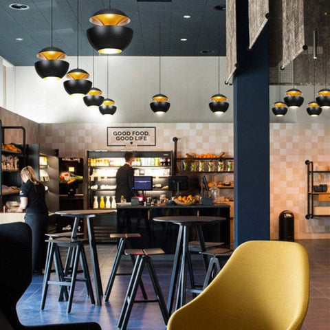 Double-Shade Pendant Light for Dining and Restaurant Ambient Lighting