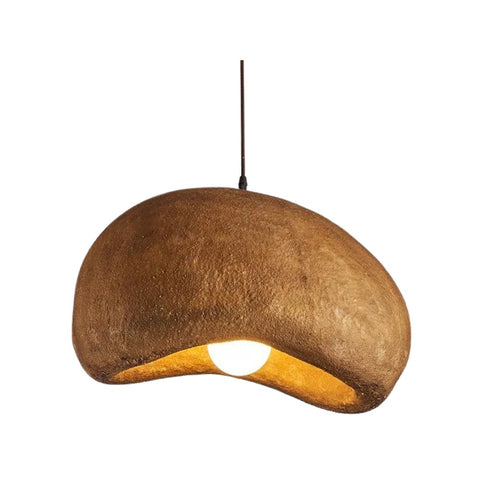 Textured Resin Dome Pendant Light for Dining and Kitchen Area Lighting