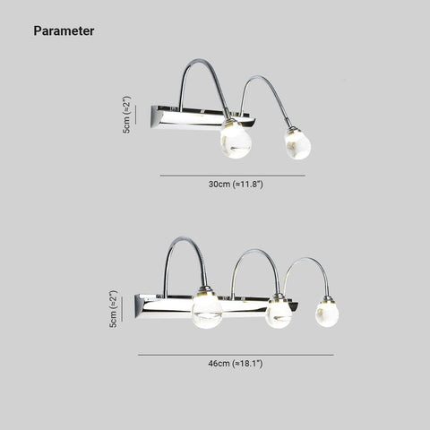 Curved LED Wall Light with Multiple Light Tone Options